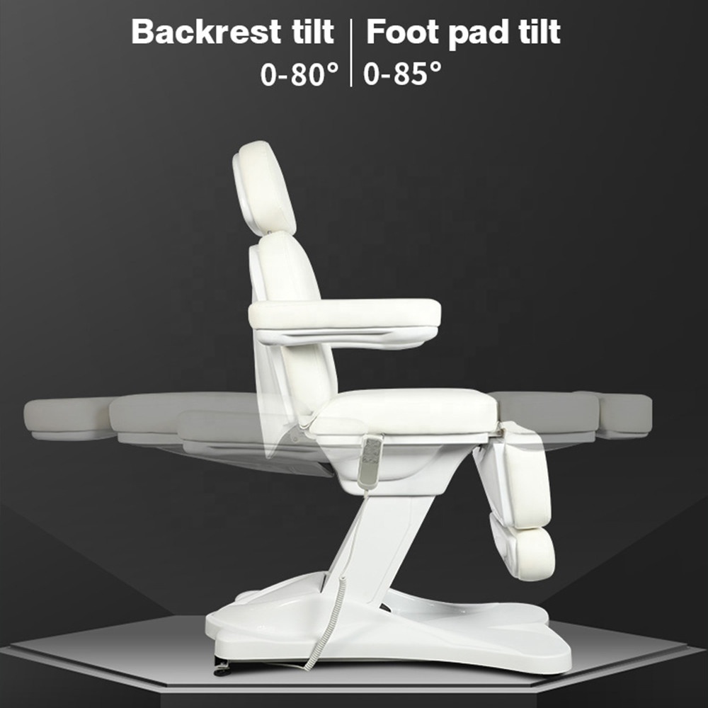Electric Tattoo Podiatry Chair Red Facial Bed