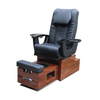 Wooden Base Plumbing Free Foot Spa Massage Pedicure Chair