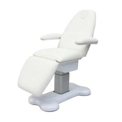 White Electric Adjustable Lift Massage Table Beauty Bed Facial Chair