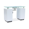Modern Spa Beauty Salon Polish Furniture Portable Dryer Nail Manicure Station Table With Vent