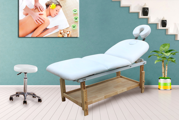 Height Adjustable Physical Therapy Thai Massage Treatment Table Spa Facial Bed for Home