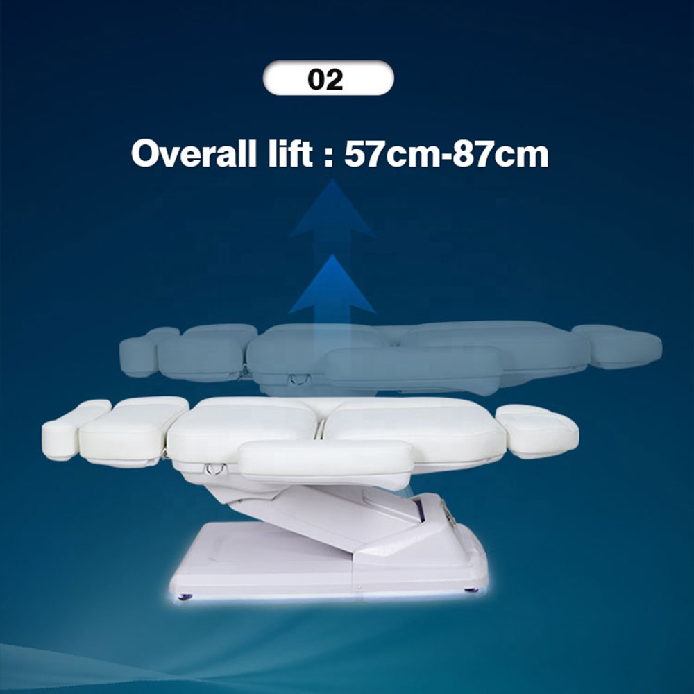Electric Lift Massage Table Beauty Salon Facial Bed