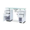 French modern cheap new hotsale professional used for nail salon nail bar white nail tables manicure tables
