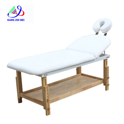 White Height Adjustable Therapy Massage Table Couch Spa Facial Bed