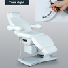 White Luxury Electric Massage Table Beauty Facial Eyelash Bed