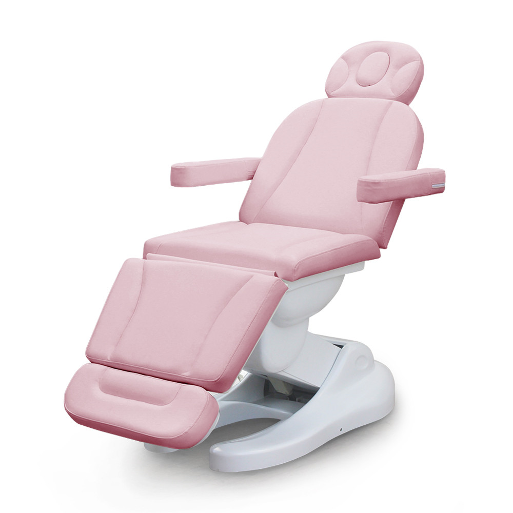 White Electric Adjustable Massage Table Facial Tattoo Chair