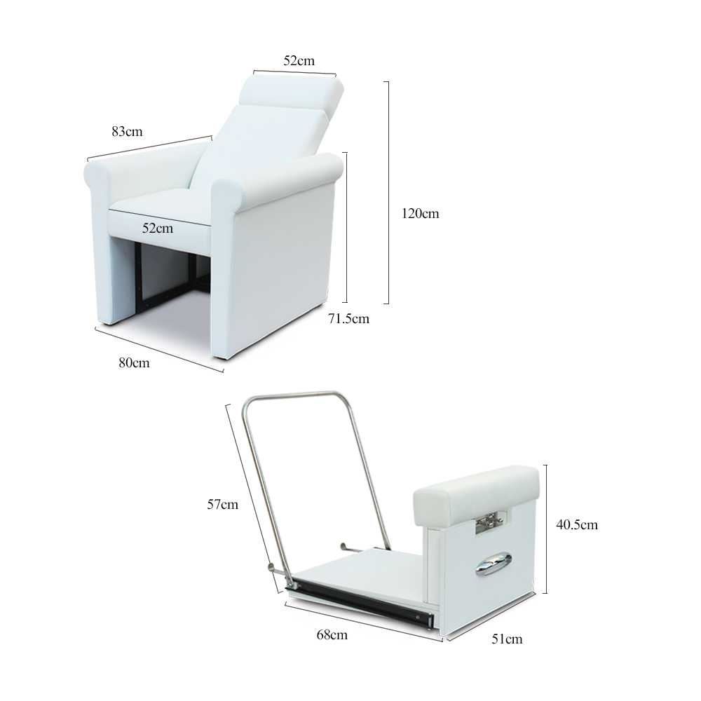 Cheap Price Modern White Beauty Nail Salon Furniture No Plumbing Portable Sofa Foot Spa Manicure Pedicure Chair For Sale