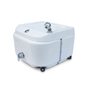 Wholesale Beauty Nail Salon Equipment Portable Foot Spa Bath Magnetic Pipeless Jet Pedicure Tub Sink With Wheels