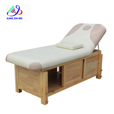 Thai Massage Therapy Treatment Table Spa Facial Bed with Storage