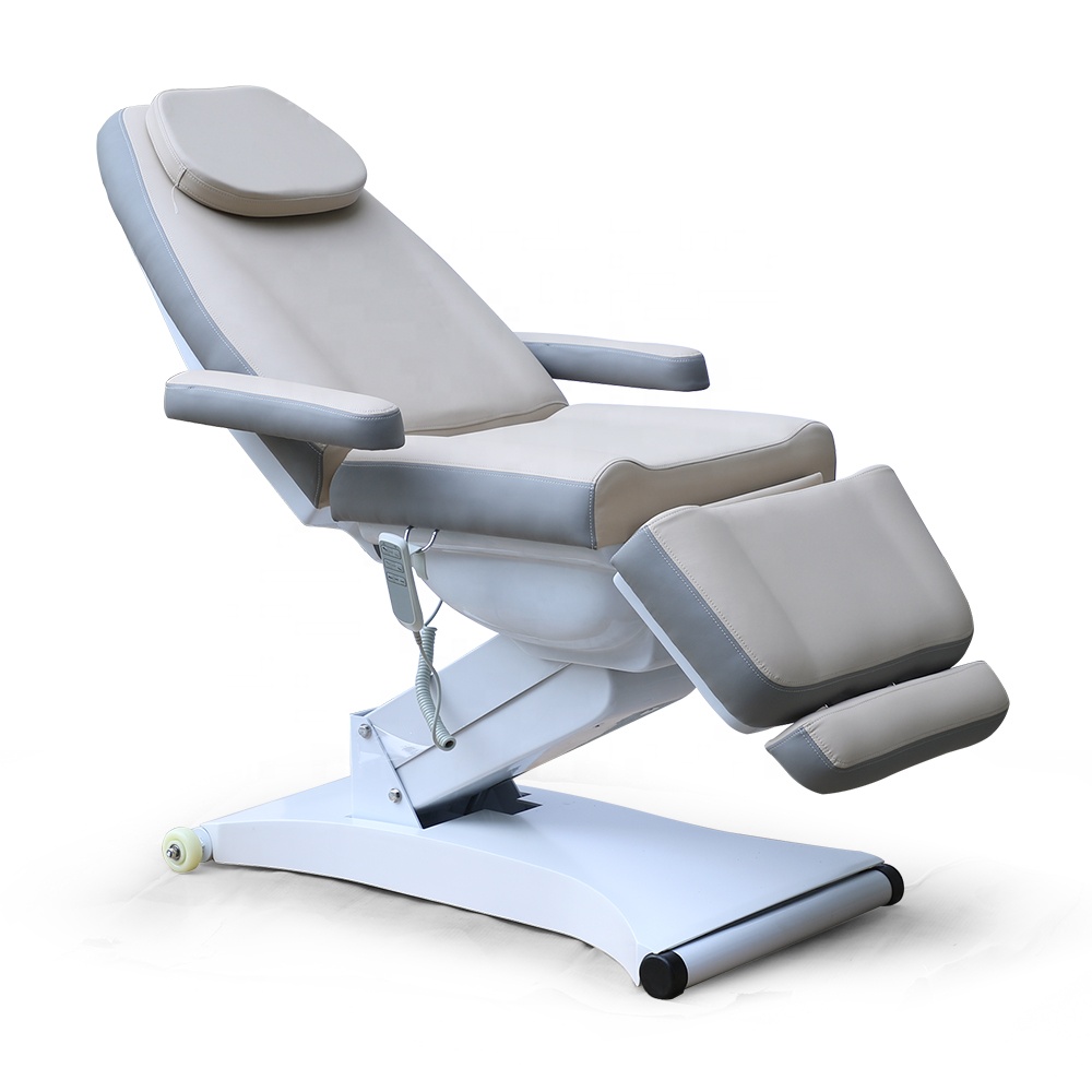 Grey Luxury Massage Table Eyelash Cosmetic Facial Chair