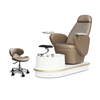 Reclining Swivel Gold Foot Massage Spa Pedicure Chair