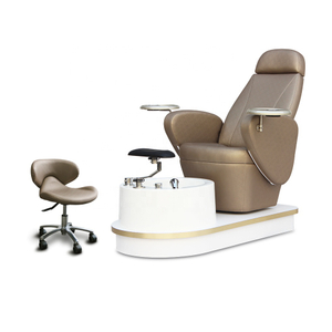 Reclining Swivel Gold Foot Spa Massage Pedicure Chair