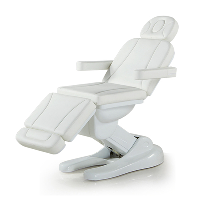White Electric Adjustable Massage Table Facial Tattoo Chair
